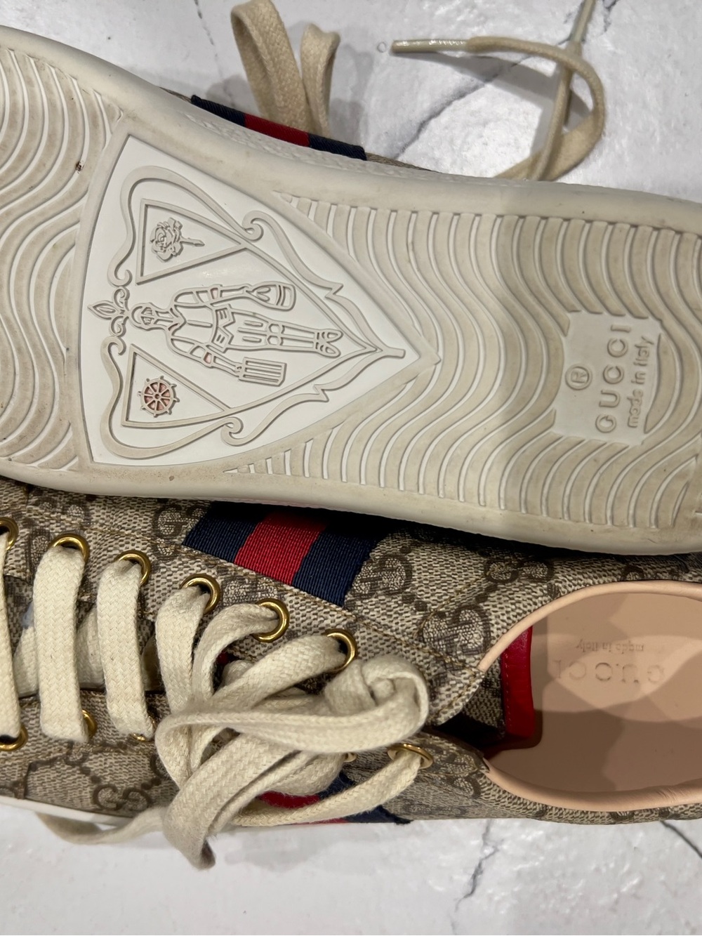 Gucci women’s Ace GG Supreme Sneaker - Picture 8 of 10